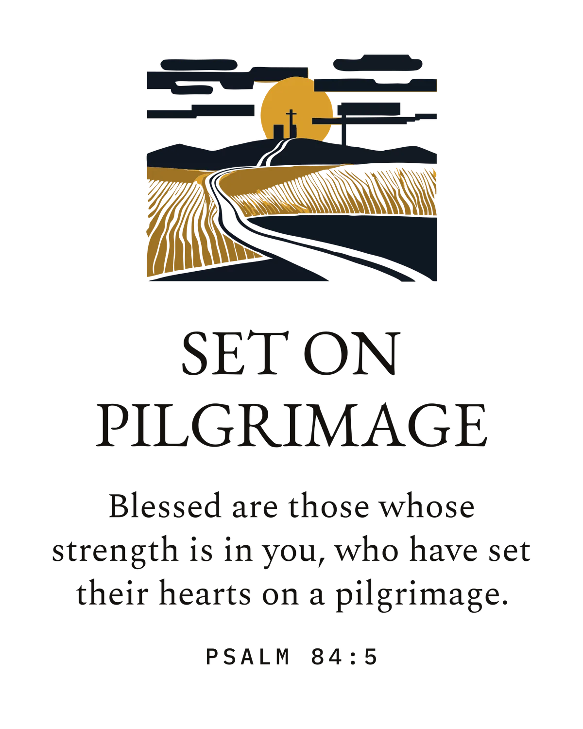 SET ON PILGRIMAGE — the print