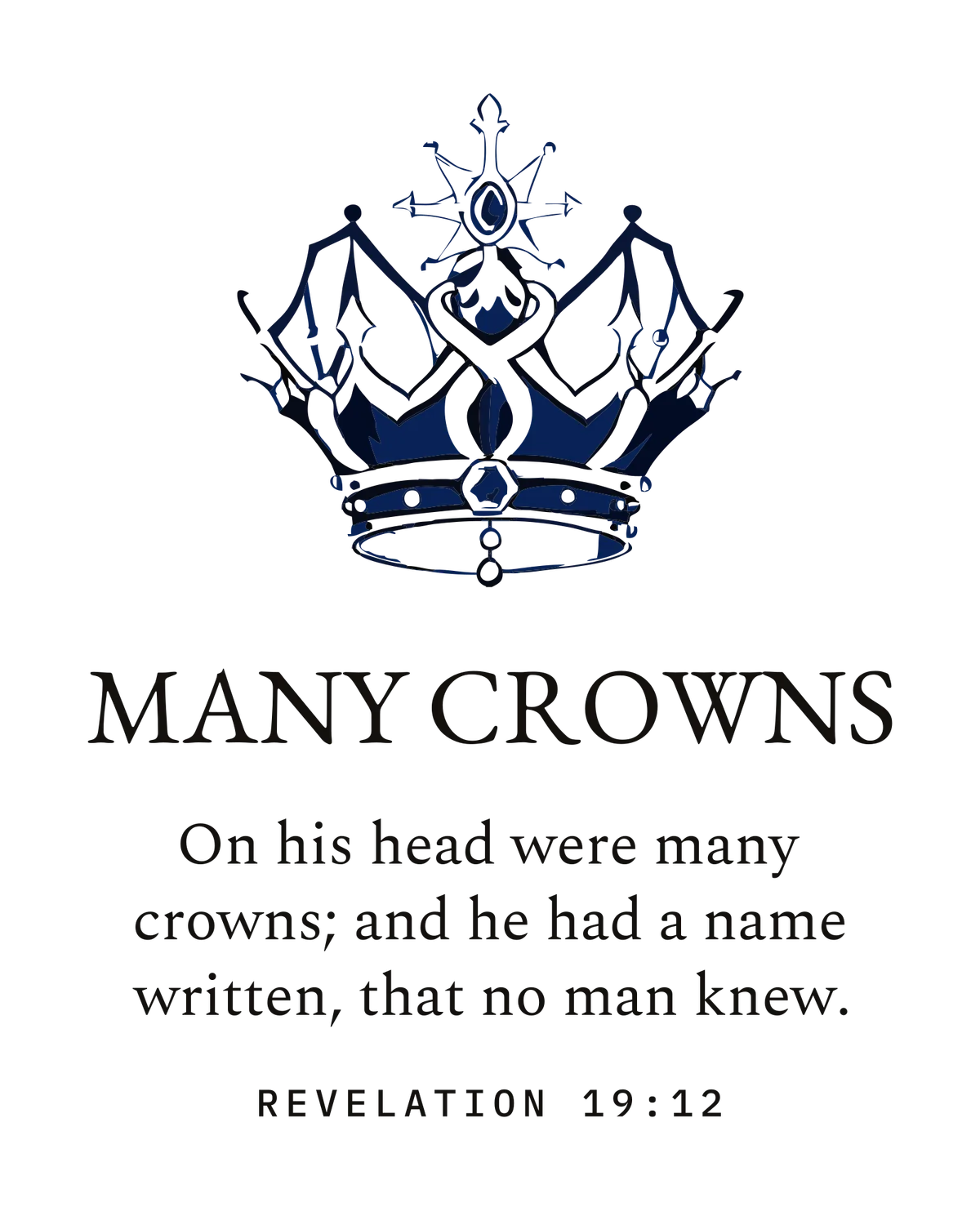 MANY CROWNS — the print